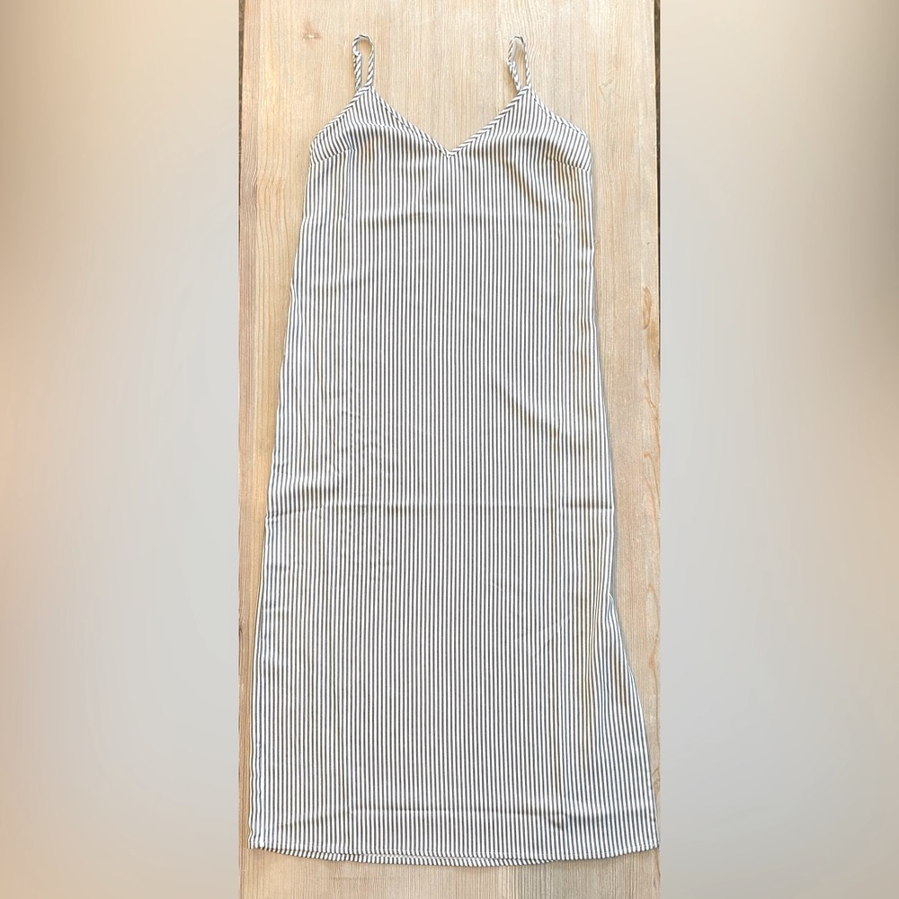 A New Day Slip Dress - Blue & White Stripe
